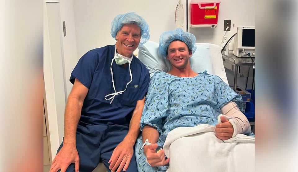 Crosby Colapinto Shares Update Post-Elbow Surgery